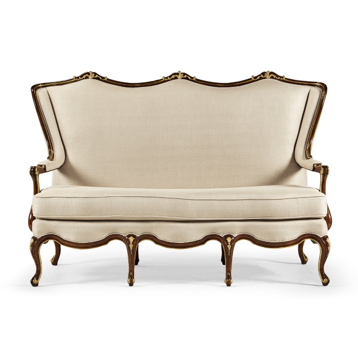 Classical Bench with Gilt Carved Detailing