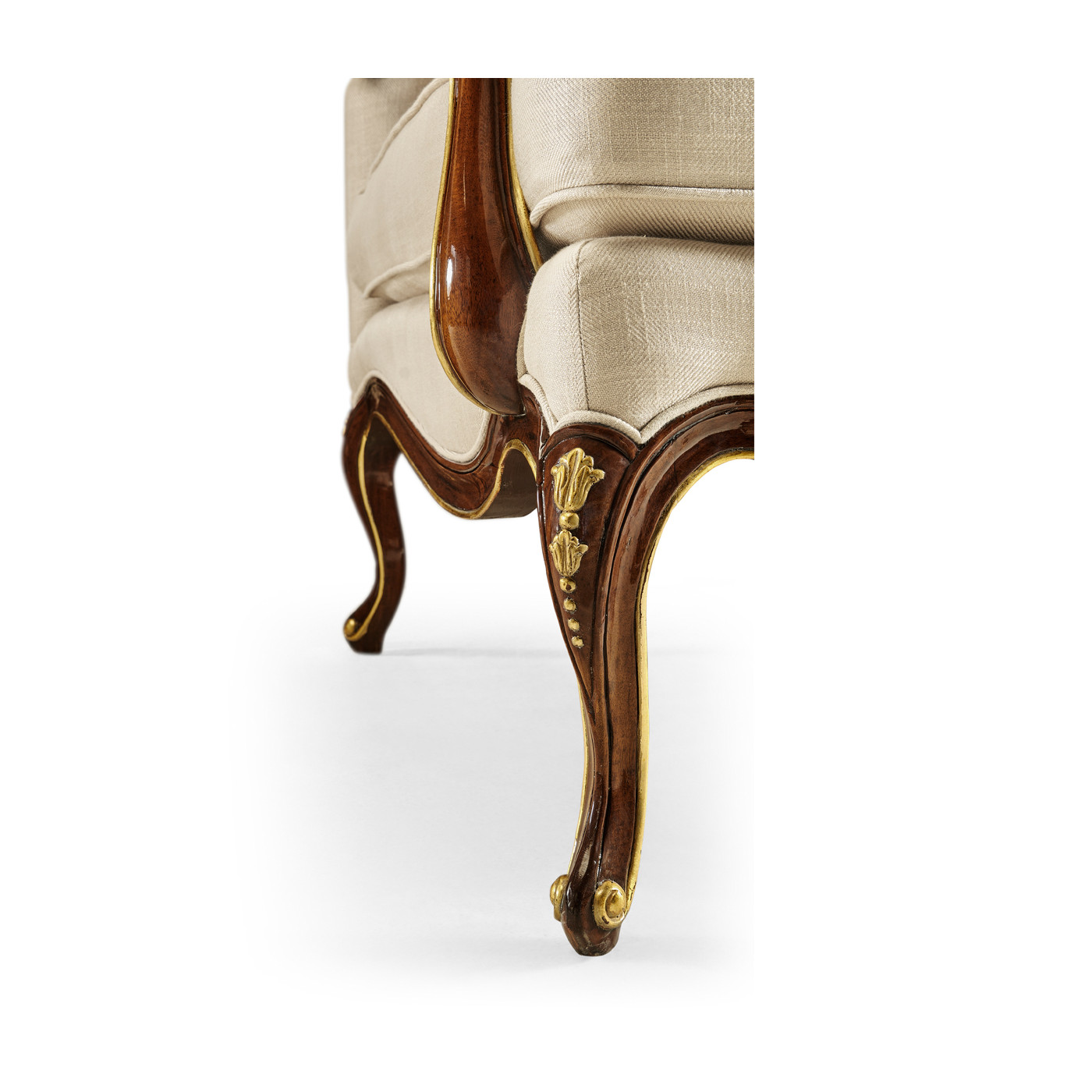 Classical Bench with Gilt Carved Detailing