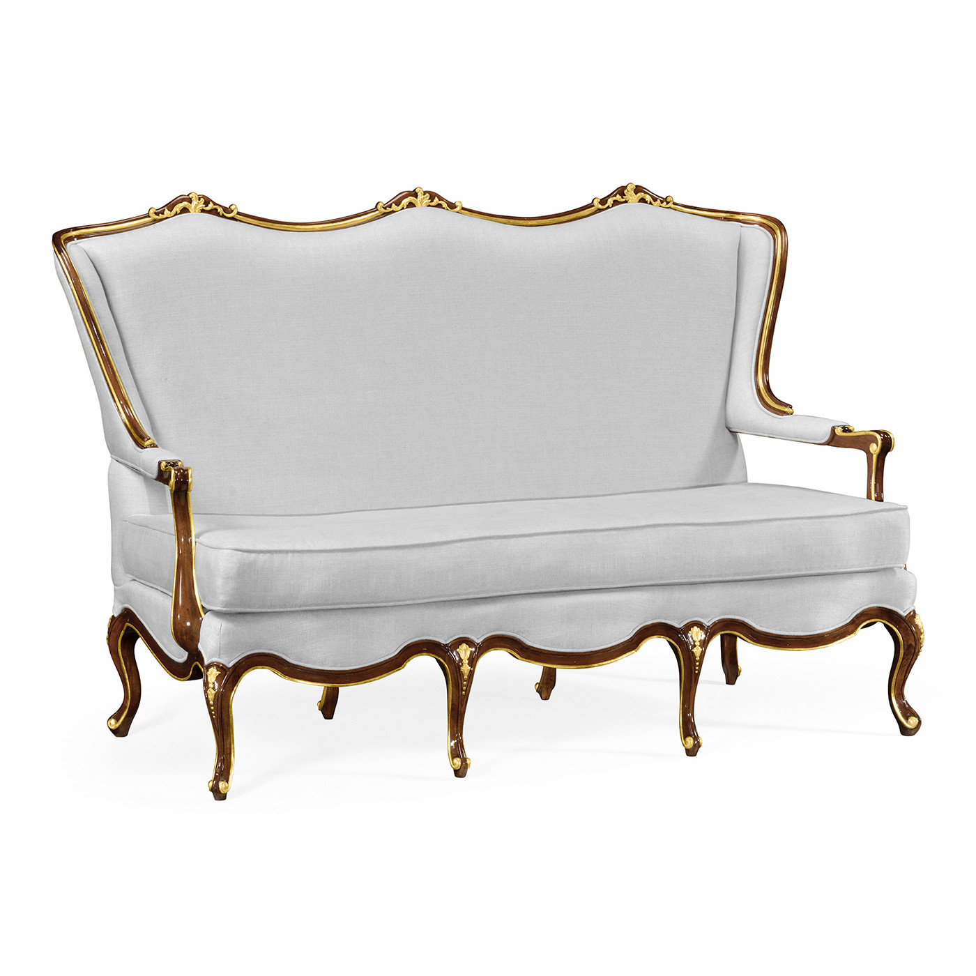 Classical Bench with Gilt Carved Detailing