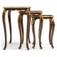 Nesting tables with gilt carved detailling
