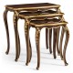 Nesting tables with gilt carved detailling