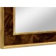 Standing mirror with gilt carved detailling