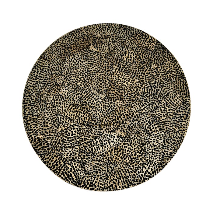 Emperor Gold Round Cut-Out Lamp Table
