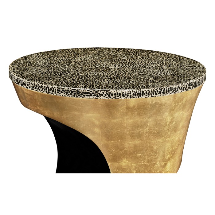 Emperor Gold Round Cut-Out Lamp Table