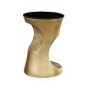 Metallic Bronze Round Cut-Out Lamp Table