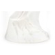Round Faux White & Grey Marble Cut-Out Lamp Table