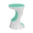 Indochine Silver Round Cut-Out Lamp Table