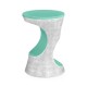Indochine Silver Round Cut-Out Lamp Table