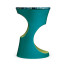 Teal Round Cut-Out Lamp Table