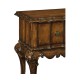 Rectangular Console Table in Rustic Walnut with Drawers