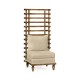 High Back Occasional Chair, Upholstered in MAZO