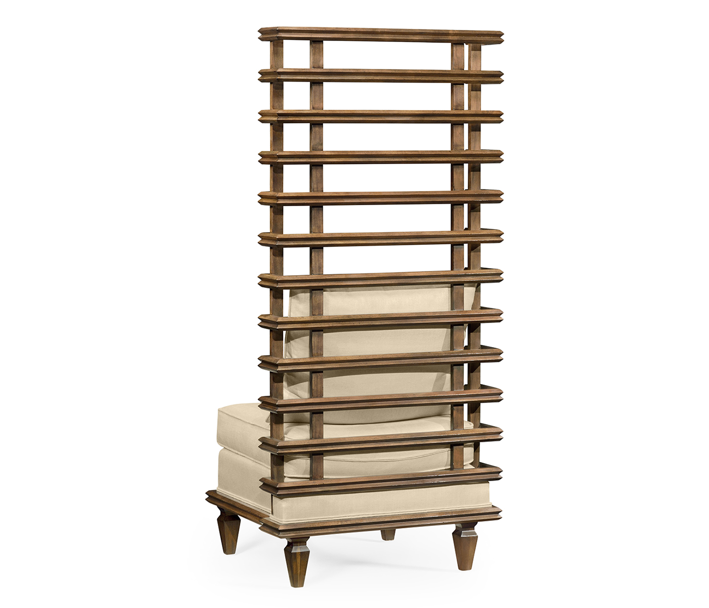 High Back Occasional Chair, Upholstered in MAZO