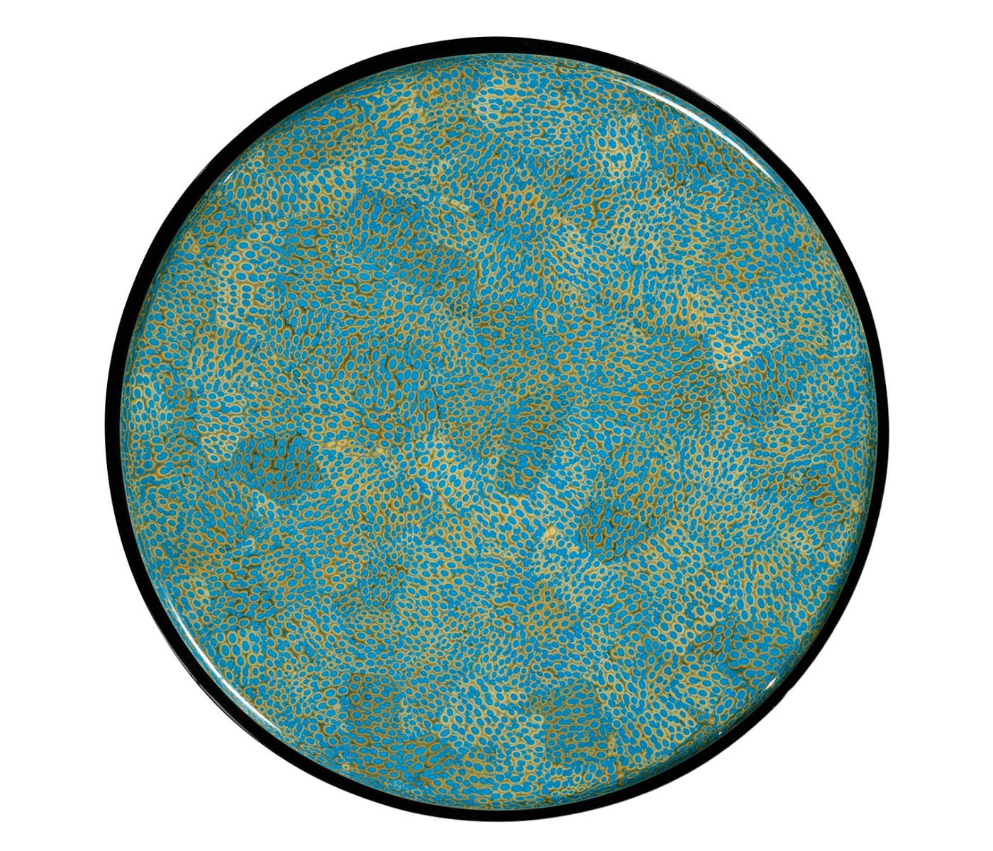 Smoky Black Side Table with Reversible Top