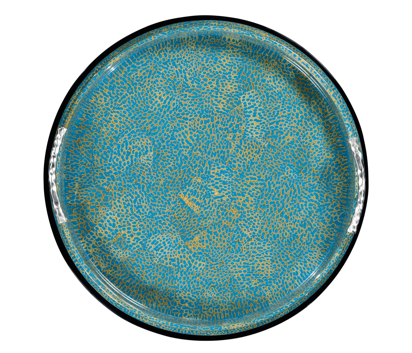 Smoky Black Side Table with Reversible Top