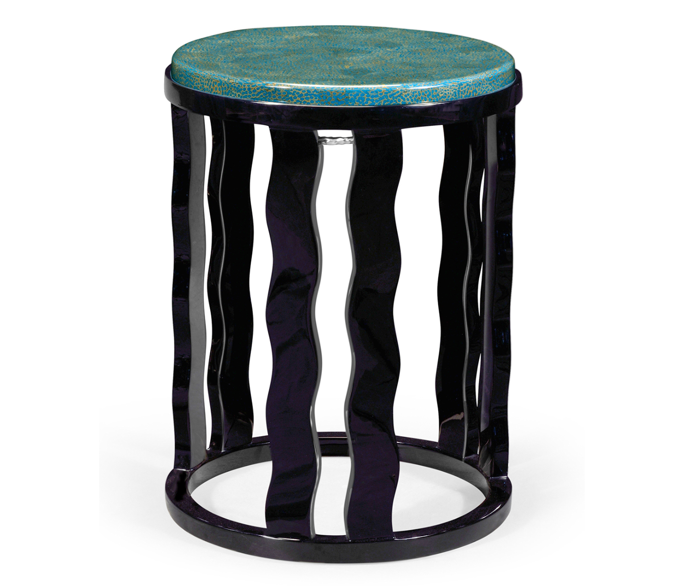 Smoky Black Side Table with Reversible Top