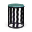 Smoky Black Side Table with Reversible Top