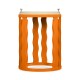 Persimmon Side Table with Reversible Top
