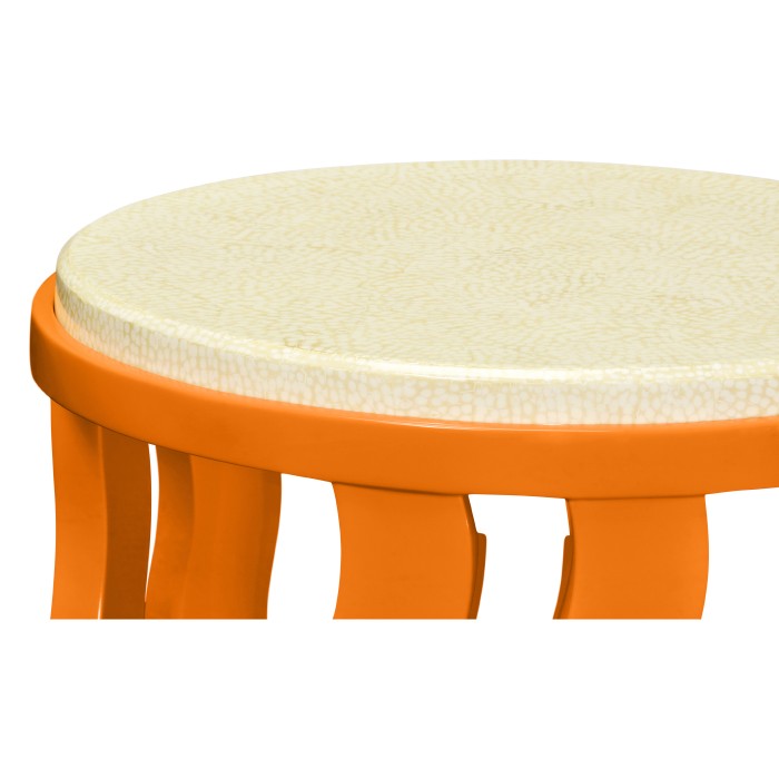 Persimmon Side Table with Reversible Top