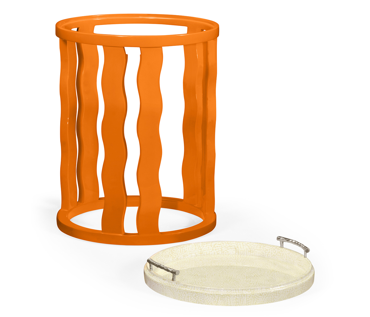 Persimmon Side Table with Reversible Top