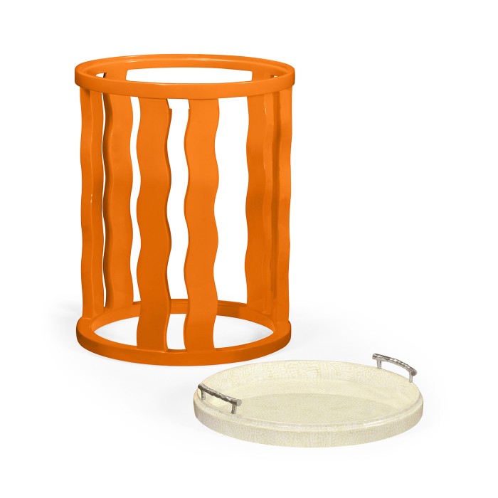 Persimmon Side Table with Reversible Top