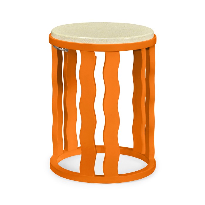 Persimmon Side Table with Reversible Top