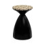 Round Smoky Black & Eggshell Wine Table