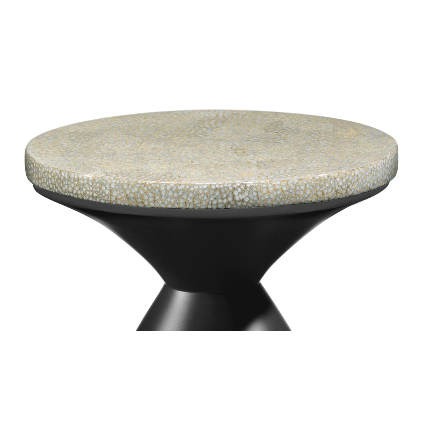 Round Charcoal & Eggshell Wine Table
