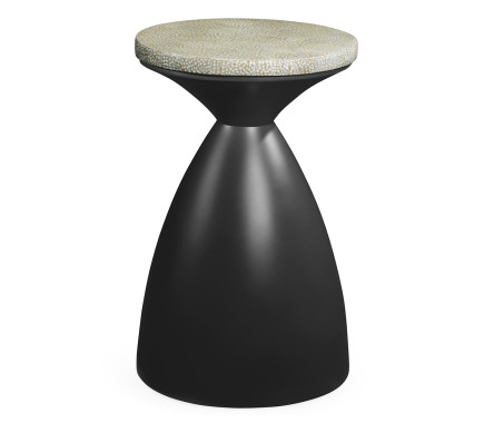 Round Charcoal & Eggshell Wine Table