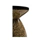Round Leopardskin & Black Wine Table