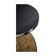 Round Leopardskin & Black Wine Table