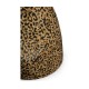 Round Leopardskin & Black Wine Table