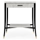 White Smoke Eggshell End Table with Drawer
