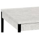 White Smoke Eggshell End Table with Drawer