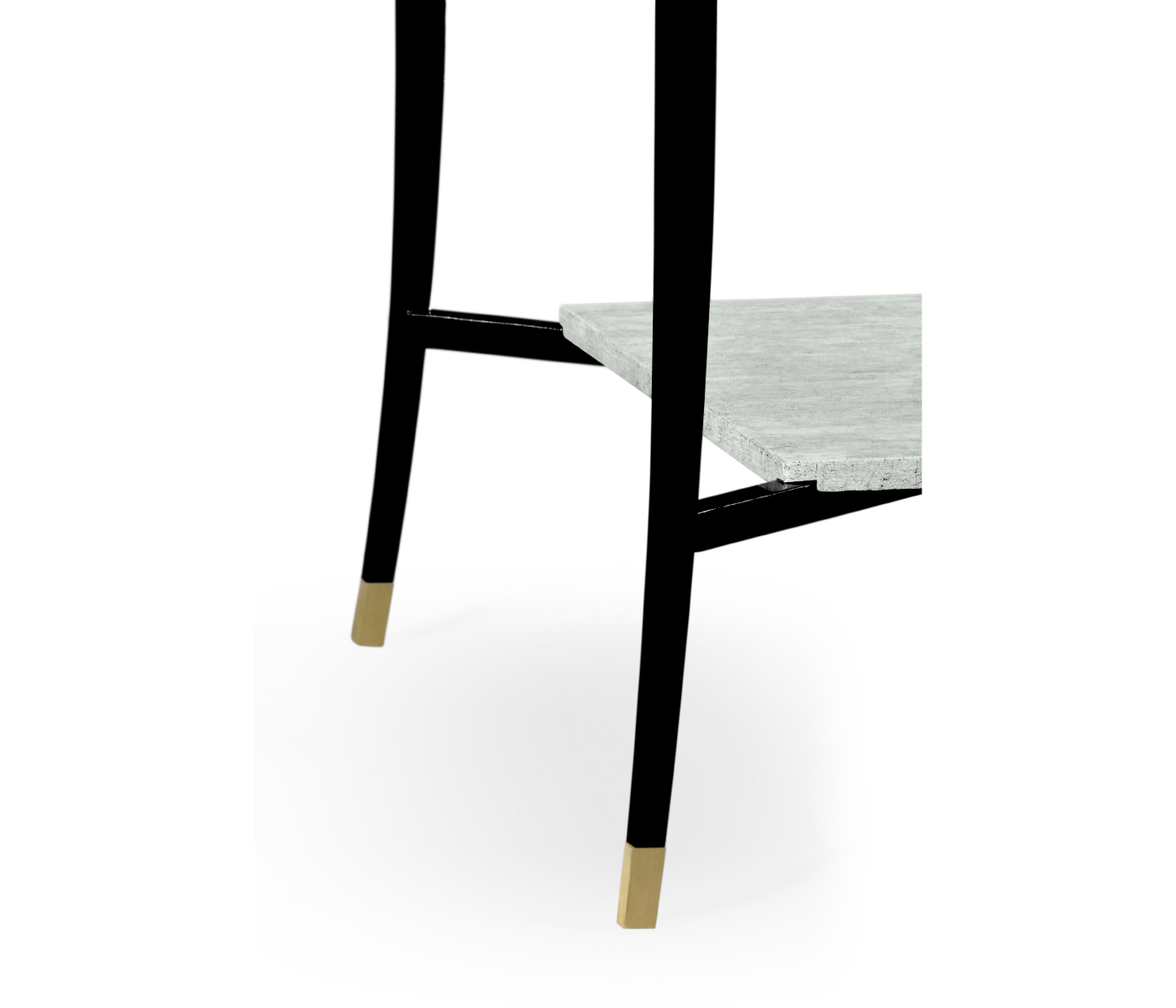 White Smoke Eggshell End Table with Drawer