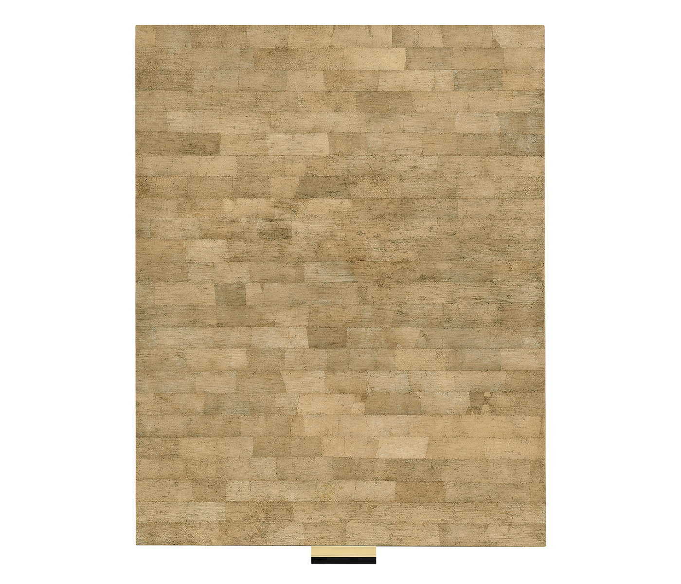 Brown Brick Eggshell End Table with Drawer