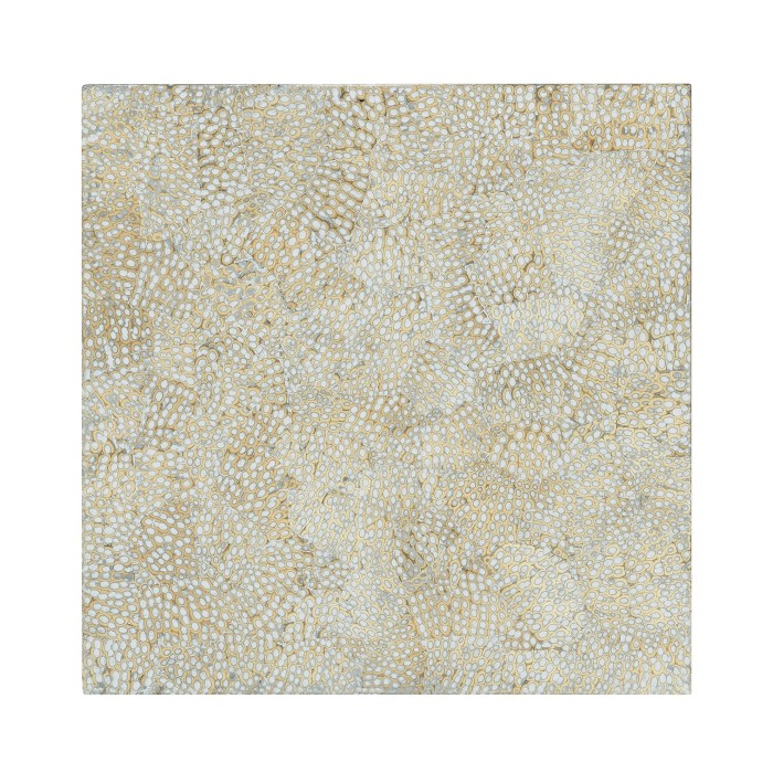 Square Circular Cut-Out Eggshell Stool