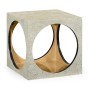 Square Circular Cut-Out Eggshell Stool