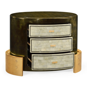 Small oval chest of drawers