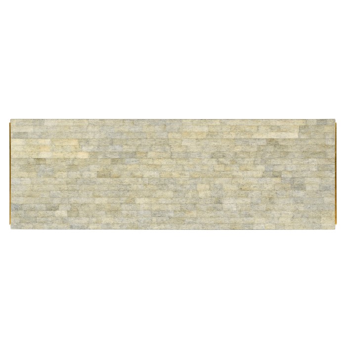 Rectangular Eggshell & Gilded Console Table