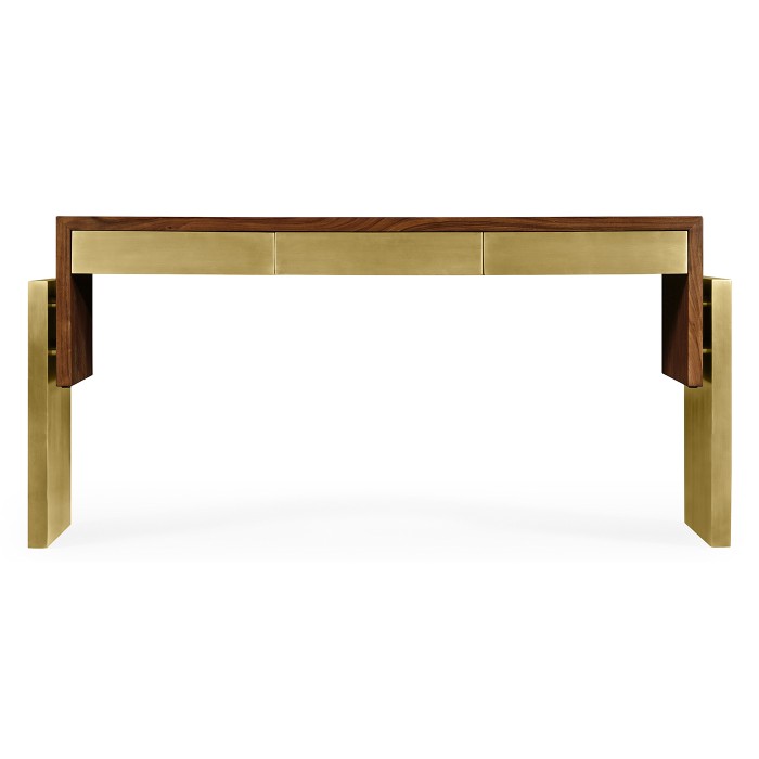 Contemporary console table with drawers