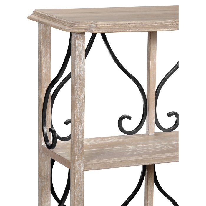 Four-Tier Étagère in Limed Acacia