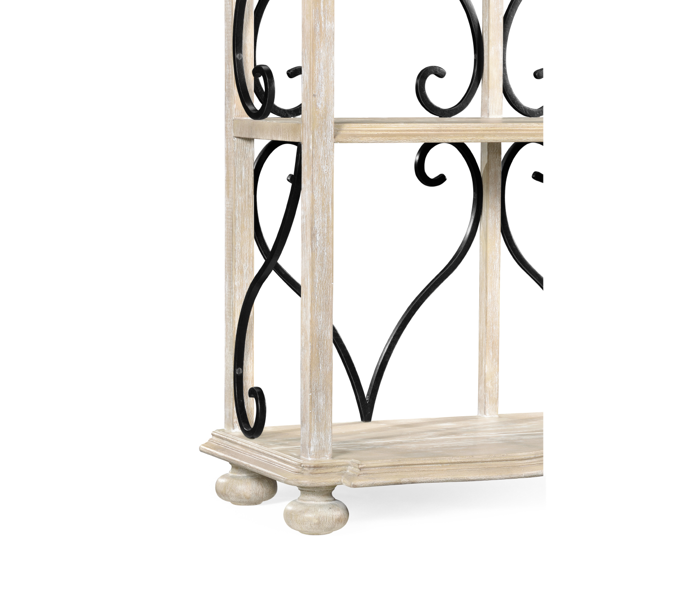 Four-Tier Étagère in Limed Acacia