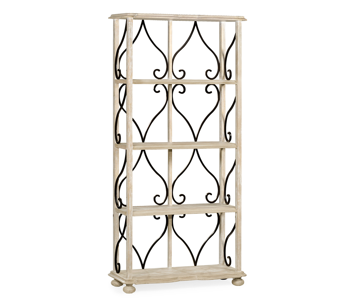 Four-Tier Étagère in Limed Acacia
