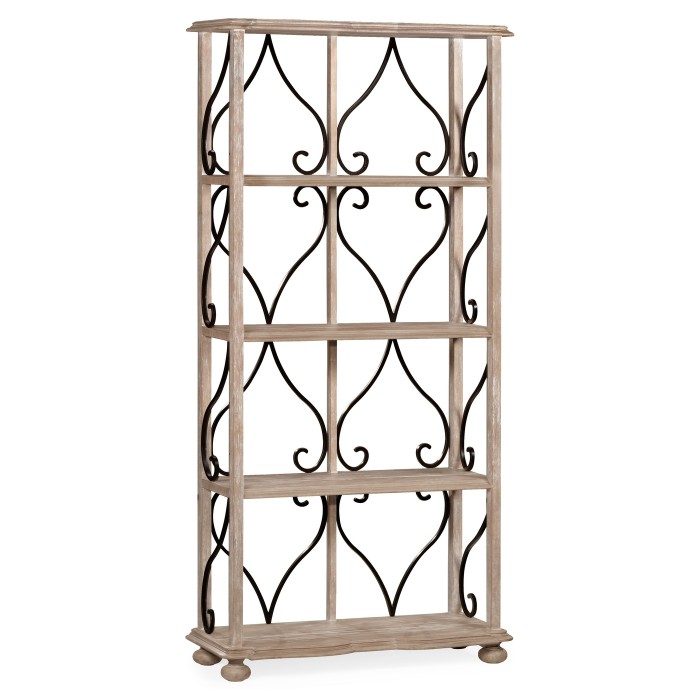 Four-Tier Étagère in Limed Acacia