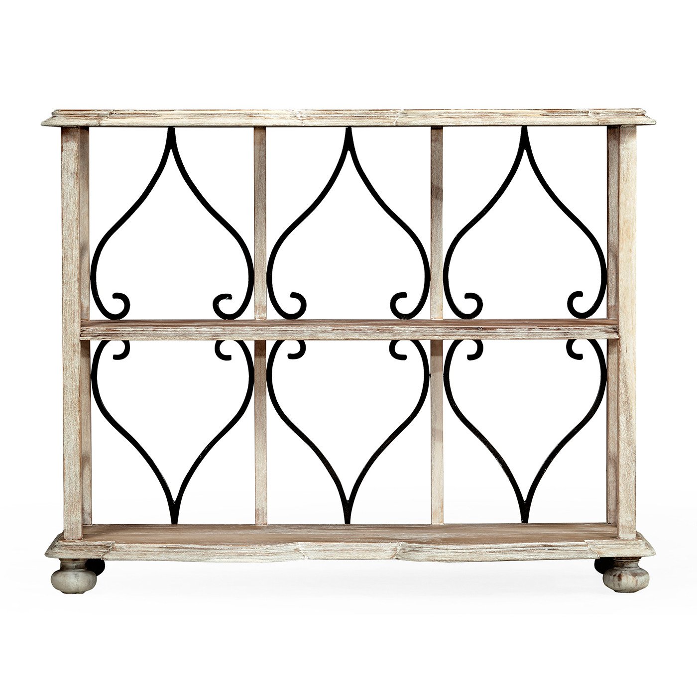 Two-Tier Étagère in Limed Acacia