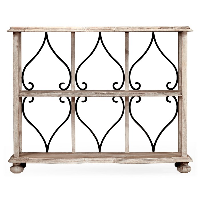 Two-Tier Étagère in Limed Acacia