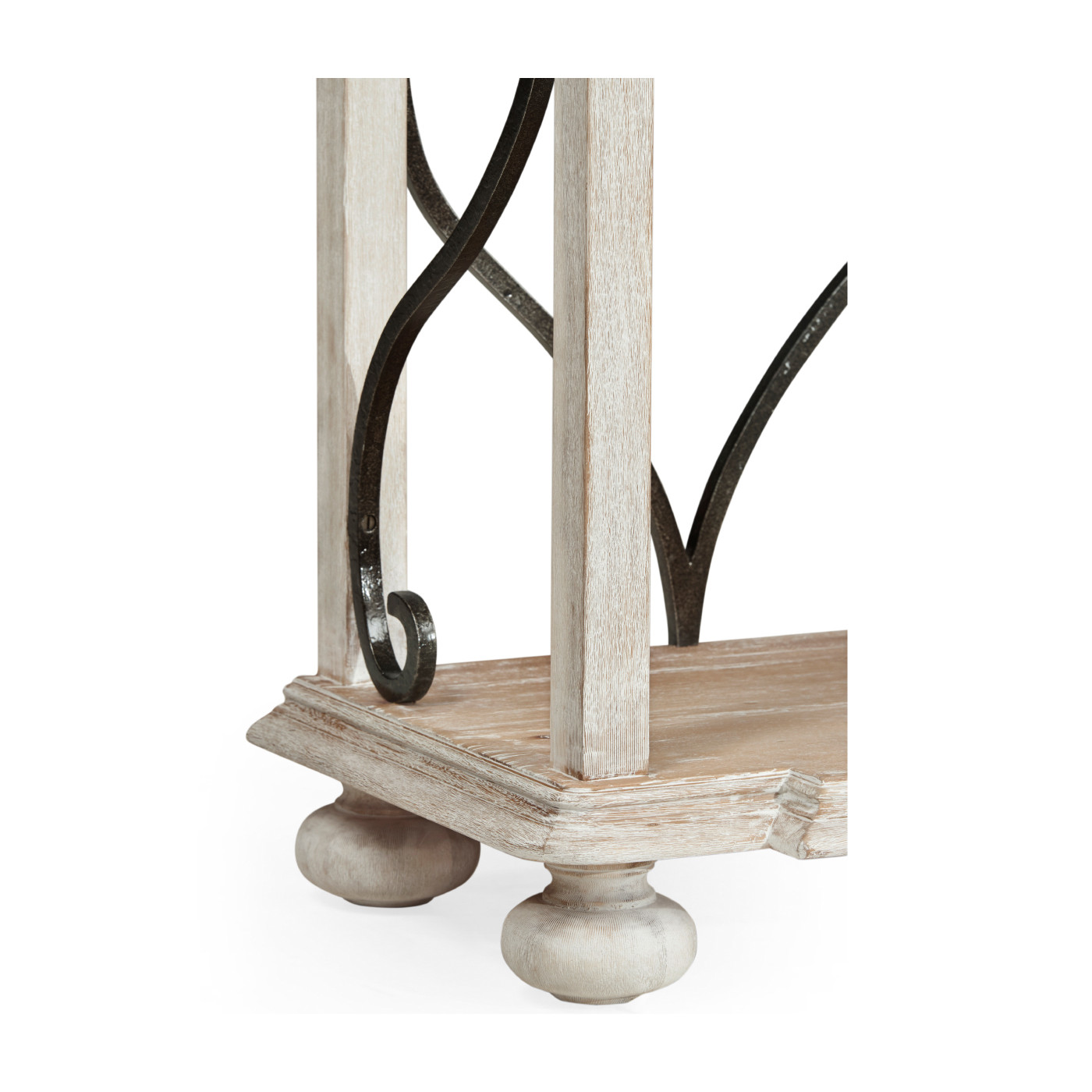 Two-Tier Étagère in Limed Acacia