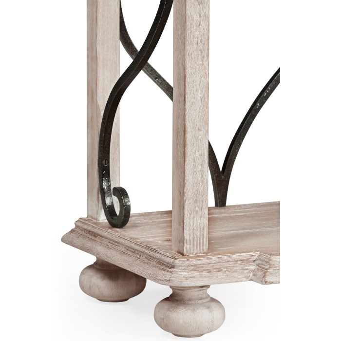 Two-Tier Étagère in Limed Acacia