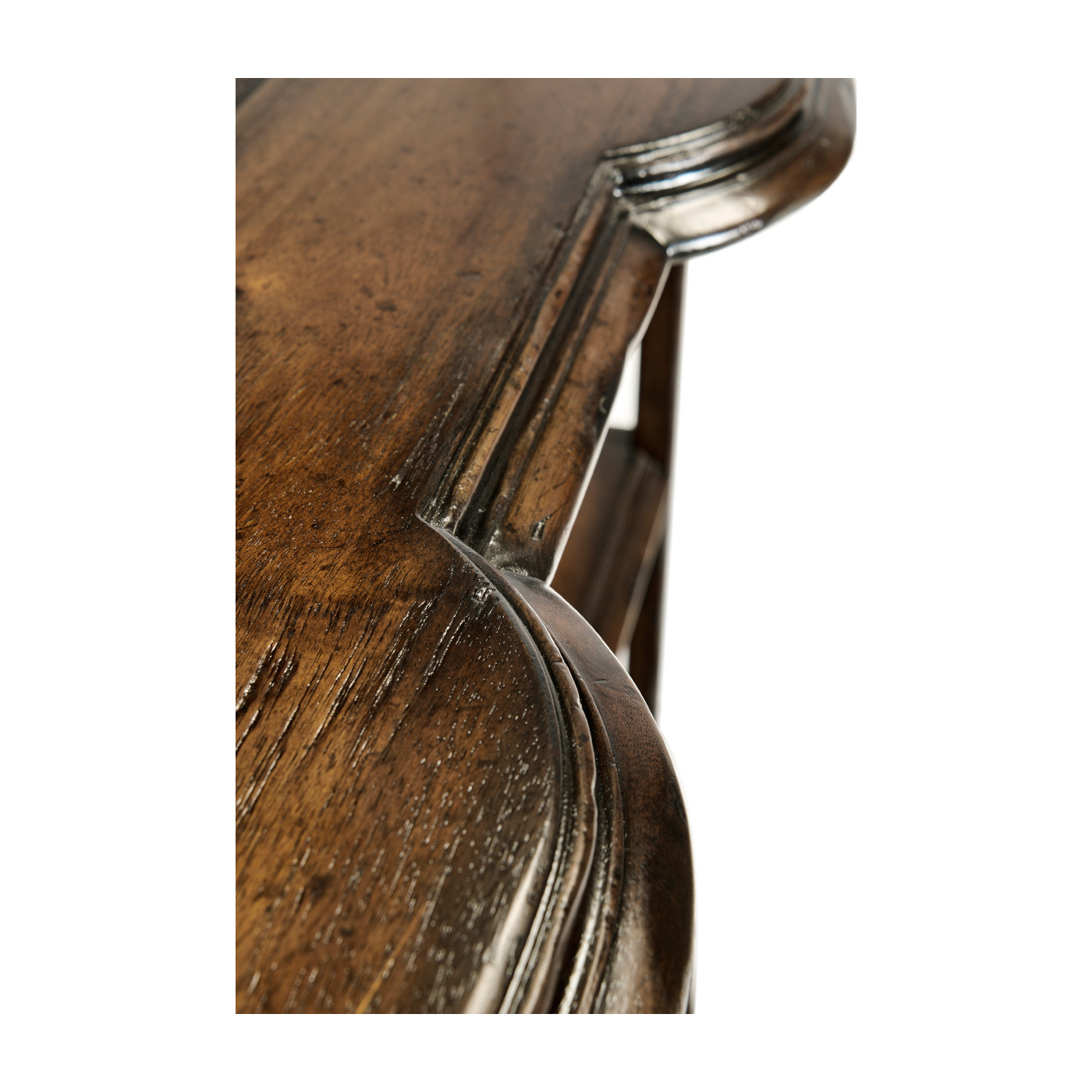 Two-Tier Étagère in Rustic Walnut