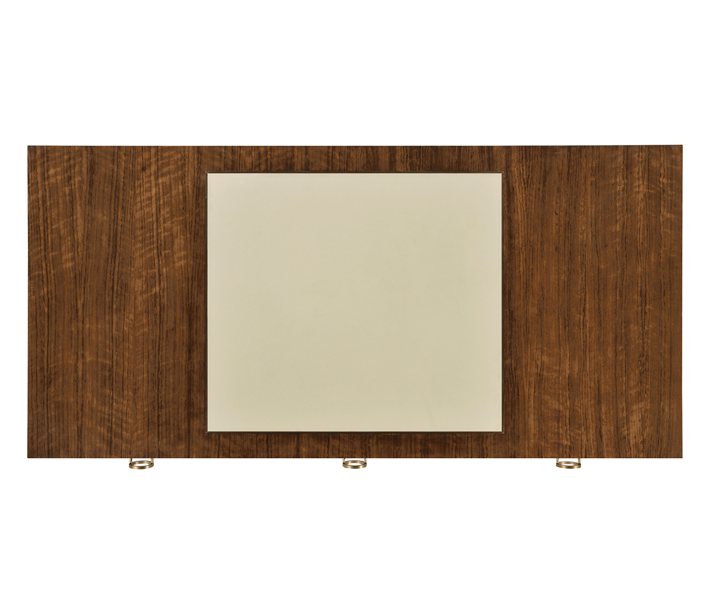 Narrow desk with brass detailing